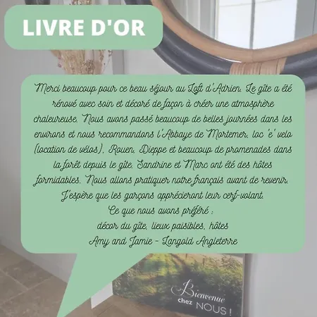 Le Loft D'adrien, Ode A La Douc'eure, Classe 3 Etoiles, Accueil Velo